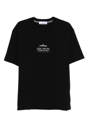 Stone Island logo-print T-shirt - Black