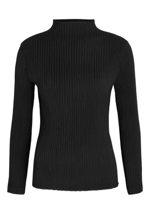Issey Miyake Hatching Pleats top - Black