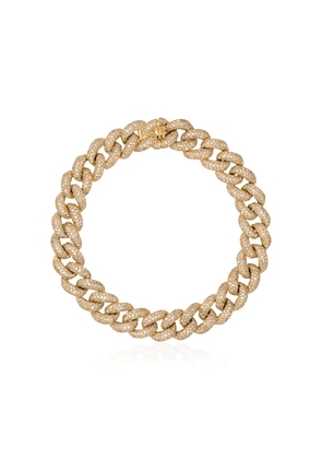 SHAY 18K yellow gold diamond chunky chain bracelet