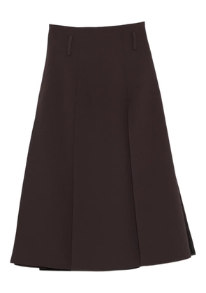 DRHOPE dark brown midi skirt