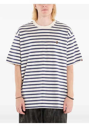 A BATHING APE® Solid Camo Stripe T-shirt - White