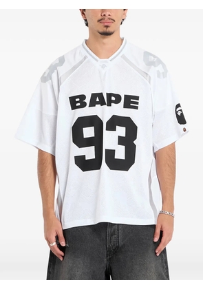 A BATHING APE® logo-print relaxed-fit T-shirt - White