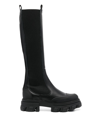 GANNI knee-high Chelsea boots - Black