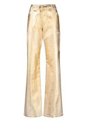 TOM FORD metallic straight-leg trousers - Gold