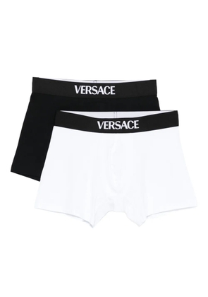 Versace logo-elastic boxers set (set of two) - Black