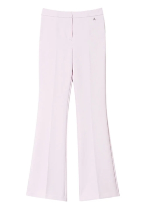 TWINSET flared cady-texture trousers - Pink