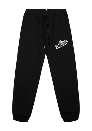 Avirex logo embroidered trousers - Black