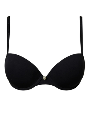 TWINSET charmeuse cross push-up bra - Black
