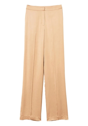 TWINSET straight-leg satin trousers - Neutrals