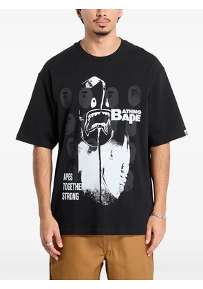 A BATHING APE® Spray-print T-shirt - Black