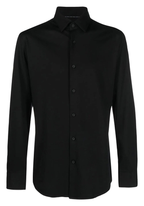 BOSS tailored cotton-blend shirt - Black