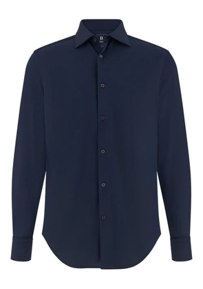 Boggi Milano slim fit collar shirt - Blue