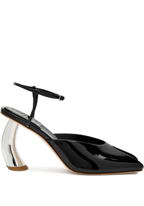 A.W.A.K.E. Mode Giustine patent sandals - Black