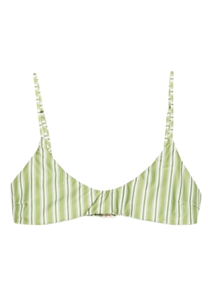 Faithfull the Brand Harper striped bikini top - Green