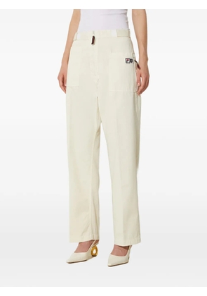 Fila patch-pocket trousers - Neutrals