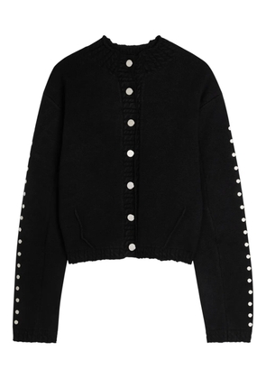 NEVER FULLY DRESSED studded long-sleeve cardigan - Black