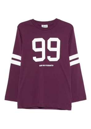 Baum Und Pferdgarten number-print T-shirt - Purple