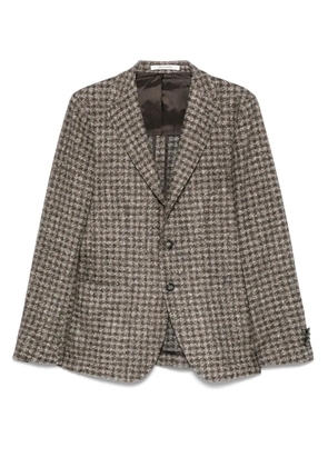 Tagliatore check-print blazer - Brown