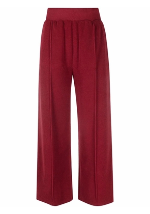 Kenzo wide-leg terry-cloth trousers - Red