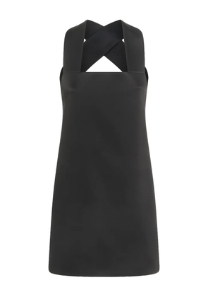 KHAITE cross-over backless mini dress - Black