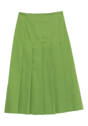 DRHOPE pleated A-line skirt - Green