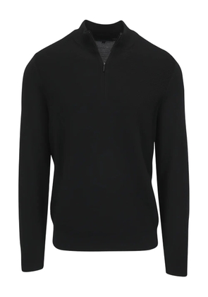 Pya textured zip sweater - Black