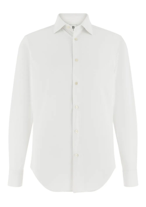 Boggi Milano slim fit tokyo-collar shirt - White