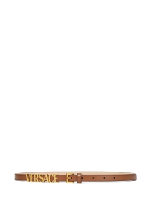Versace logo-lettering belt - Brown