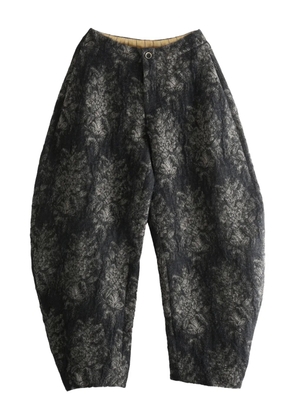 Uma Wang abstract-pattern trousers - Black