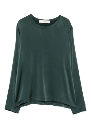 Jucca crewneck long-sleeve top - Green