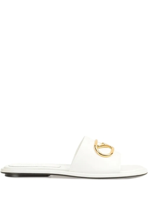 Sergio Rossi logo-plaque sandals - White