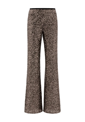 F.It sequin flared trousers - Black