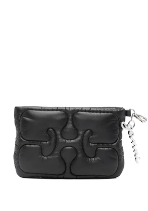 GANNI quilted chain purse - Black