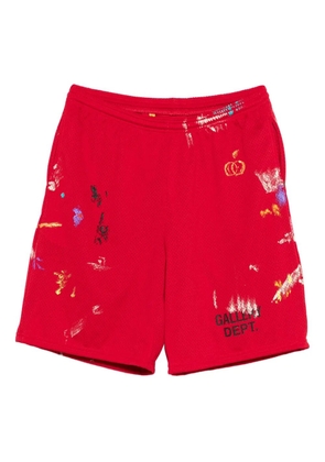 GALLERY DEPT. x Josué Thomas paint-splatter track shorts - Red