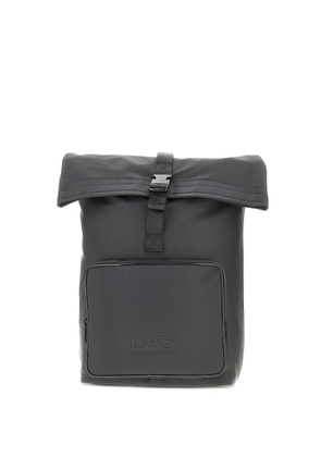 Ea7 Emporio Armani roll top backpack - Black
