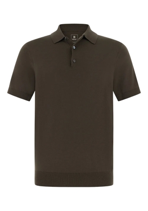 Boggi Milano knitted polo shirt - Brown