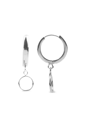 All the Luck in the World circle-drop earrings - Silver