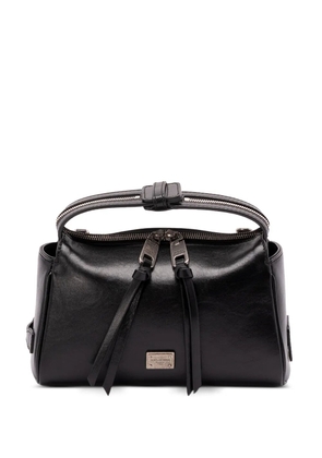 Dolce & Gabbana zip-fastening leather tote bag - Black