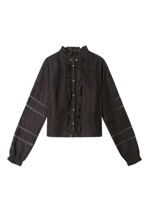 MARANT ÉTOILE Peline ruffled shirt - Black
