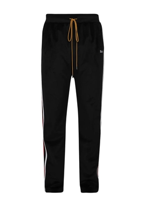 RHUDE velour striped track pants - Black