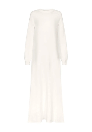 LouLou de Saison Lucy long-sleeve knitted maxi dress - White
