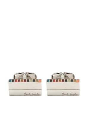 Paul Smith Signature Stripe cufflinks - Silver