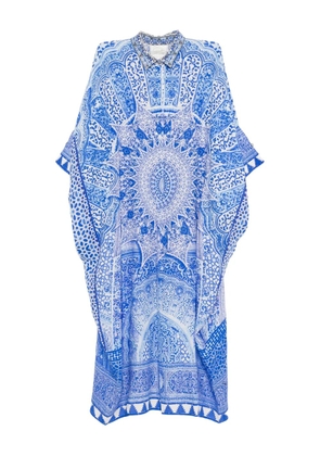 Camilla graphic-print dress - Blue