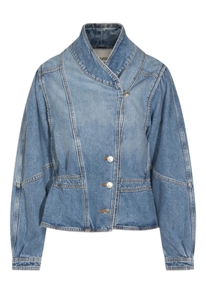 MARANT ÉTOILE stand-up collar cotton jacket - Blue