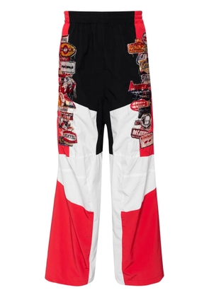 Doublet panelled track trousers - Red