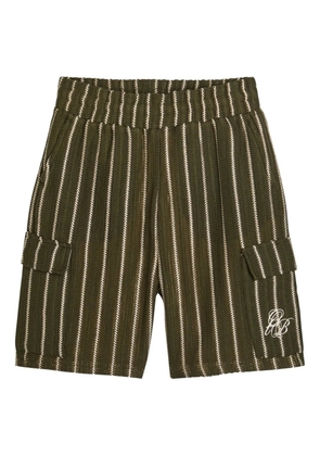 Only the Blind Greenwood crochet stripe shorts