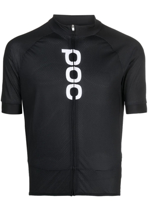 POC logo-print zipped cycling top - Black