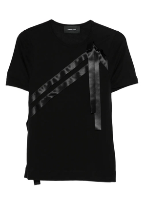 Simone Rocha bow sash T-shirt - Black