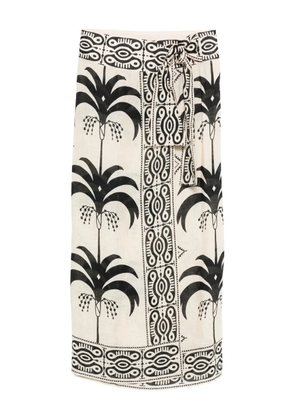 Johanna Ortiz Significado Poderoso midi skirt - Neutrals