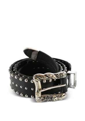 Enfants Riches Déprimés studded-ornate buckle belt - Black